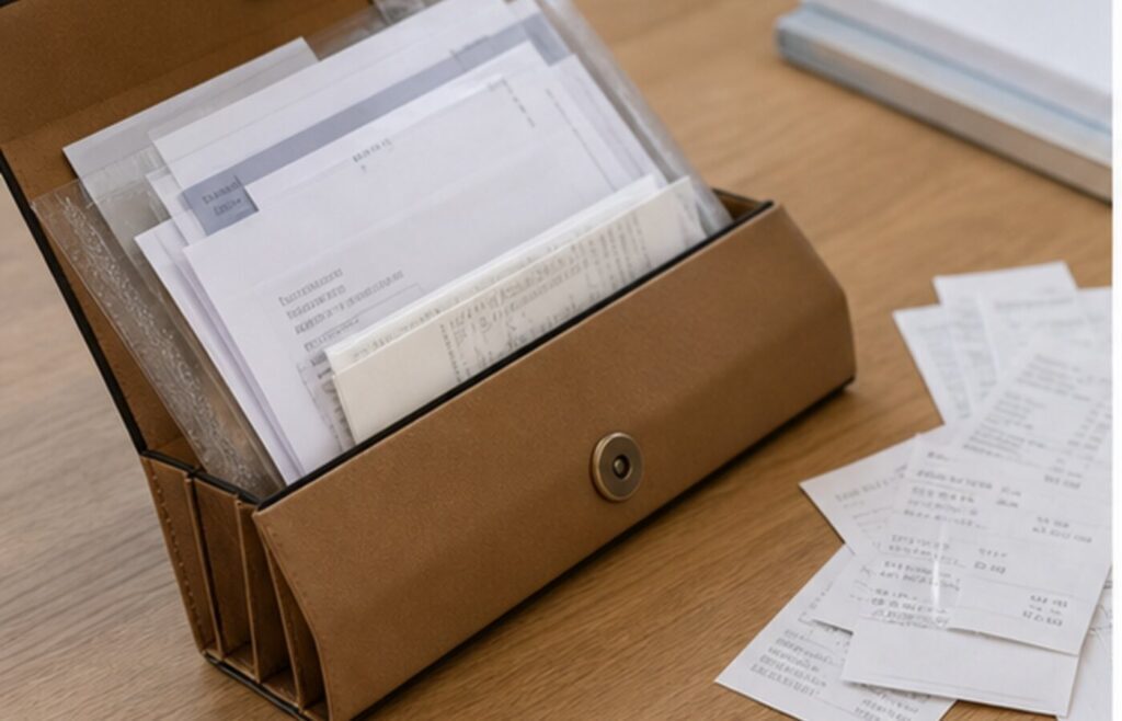 ricevute e garanzie archiviate