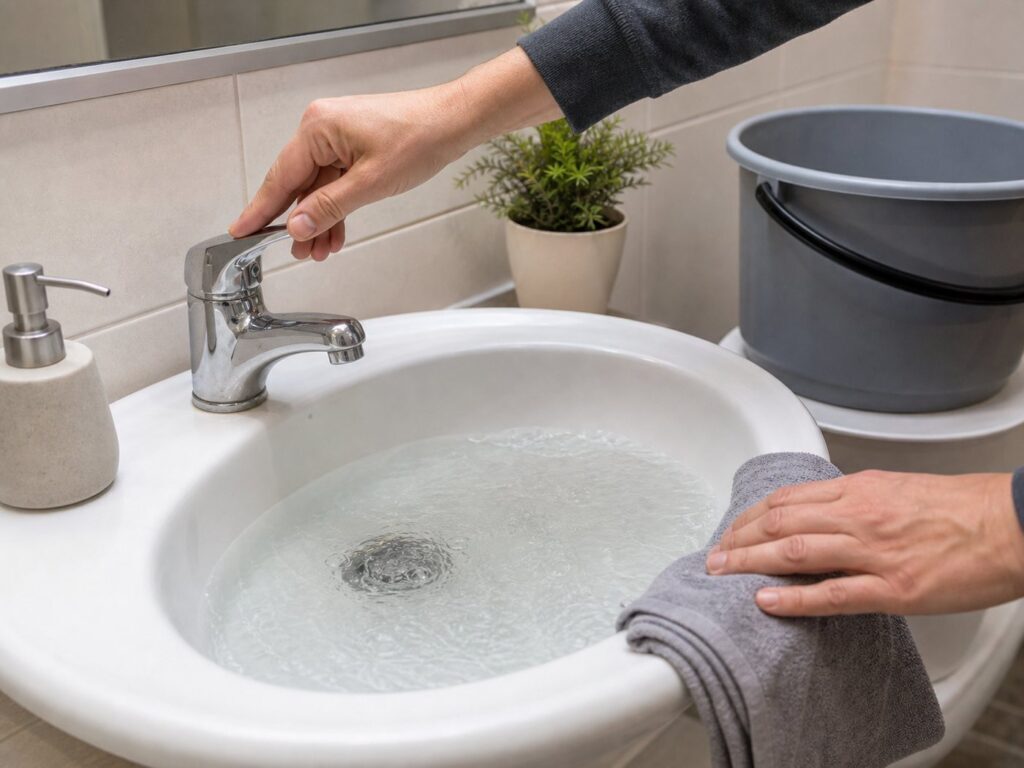 Chiudere il rubinetto quando l acqua risale nel lavandino